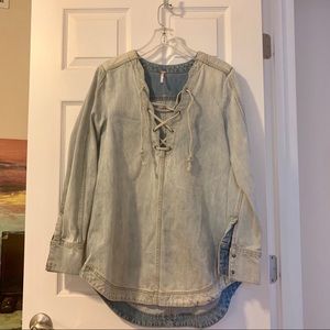 Free People Denim Tunic